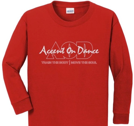 AOD Gildan Youth DryBlend  LS Tee shirt