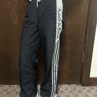 AOD Aelfric Eden Windbreaker Track Pants Elastic Waist Drawstring Cinch Ankles